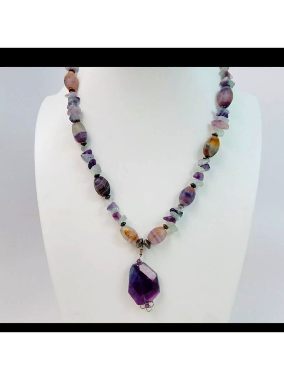 925 Amethyst & Natural Stone Artisan Jewelry 81.8